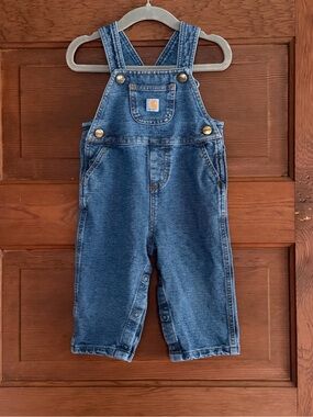 Carhartt Baby Blue Denim Overalls Size 12M